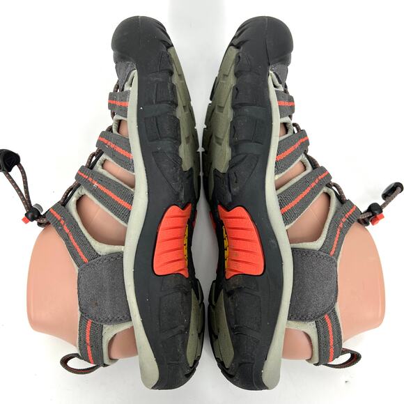 Keen Womens Newport H2 Closed Toe Waterproof Adjustable Sandals Gray Orange Sz 8 - Picture 5 of 8